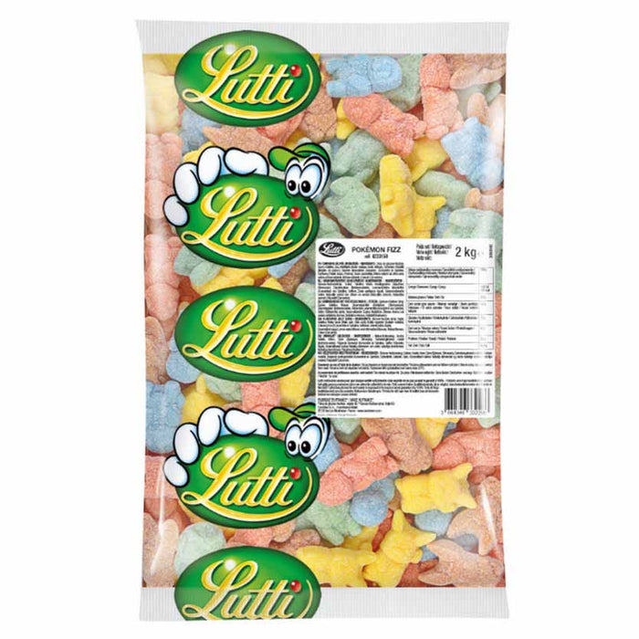 [BBD 05/28/24] Lutti - Pokemon Fizz Candy, Gluten Free, 2kg Bulk (4.4 lbs)