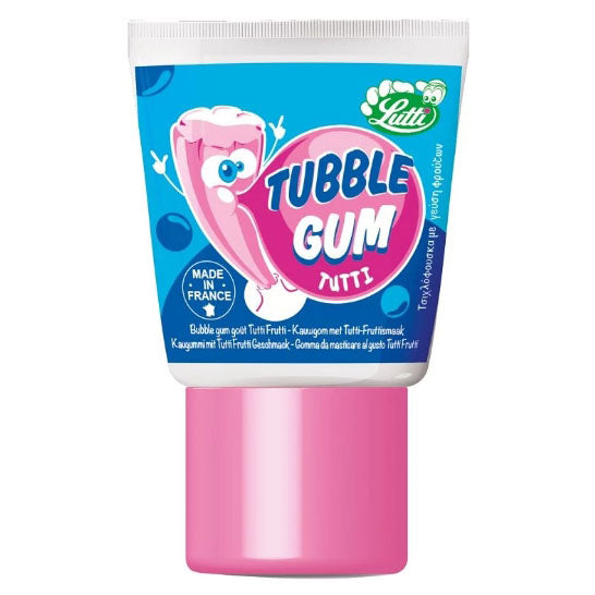 Lutti Tubble Gum - Tutti Frutti, 35g (1.2oz) Tube