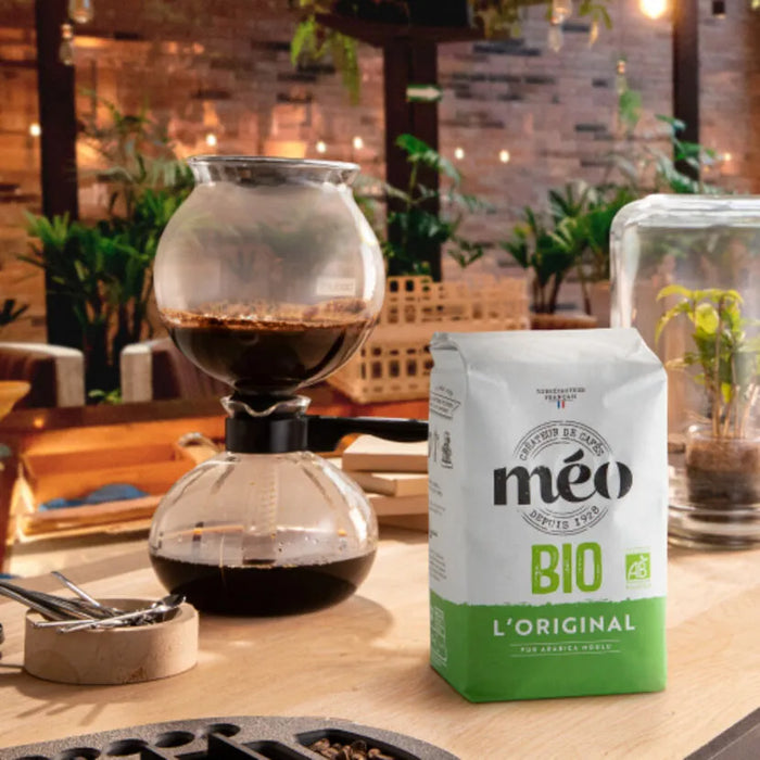 MEO Café moulu biologique L'Arabica pur original, 500 g (17,7 oz)