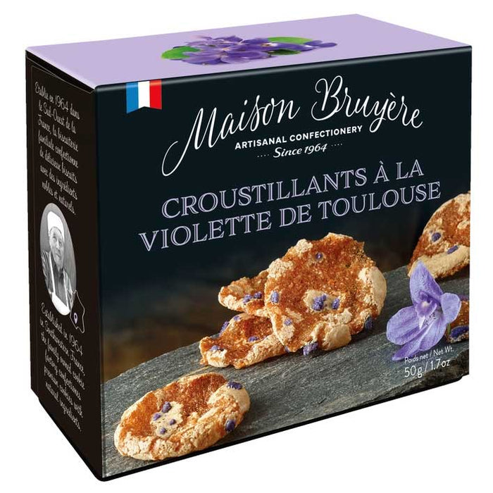 Maison Bruyere - Violet Crispy Biscuits, 50g (1.8oz)