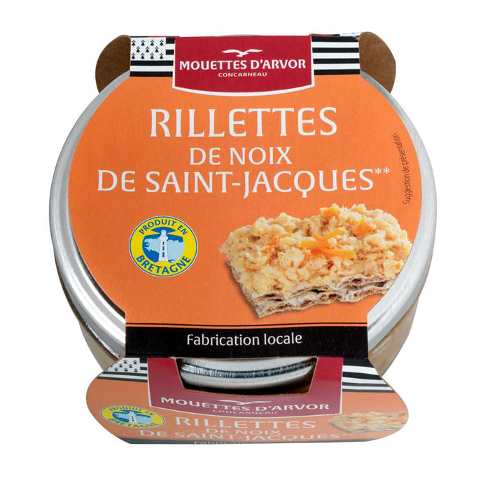 Les Mouettes d'Arvor - Rillettes de Saint-Jacques, Bocal de 125g (4.4oz)