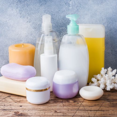 Mix of bath products