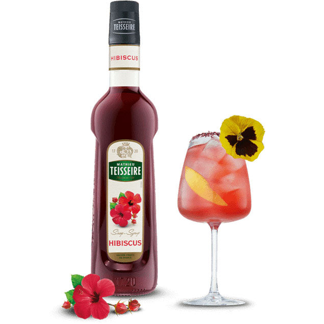 Teisseire Hibiscus Flavored Syrup Professional Line, 70cl (23.6 fl oz)