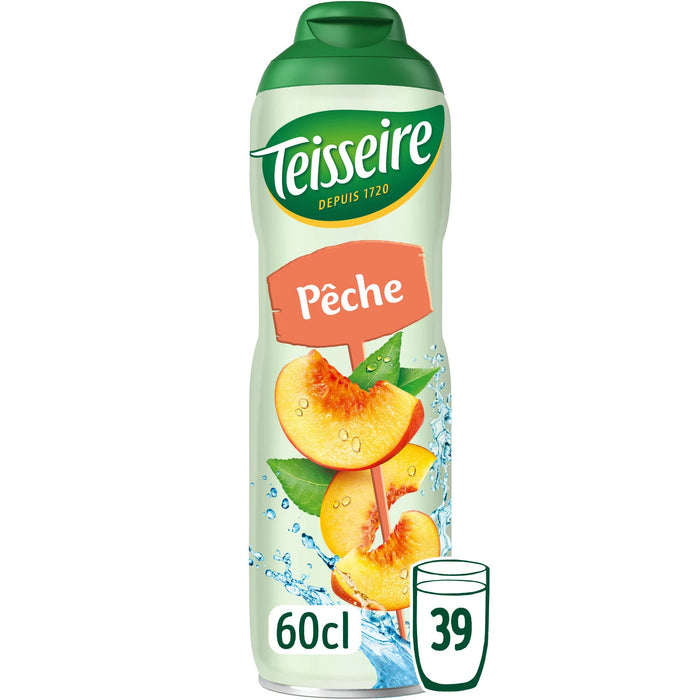 Teisseire - Peach Syrup, 60cl (20.3 fl oz)