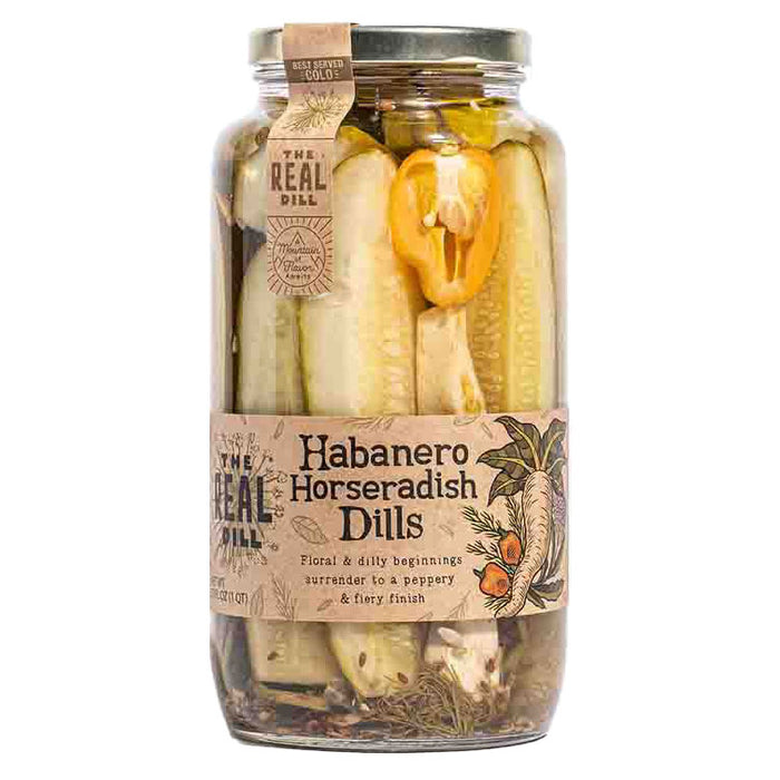 The Real Dill - Habanero Horseradish Dill Pickles, 907g (32oz)