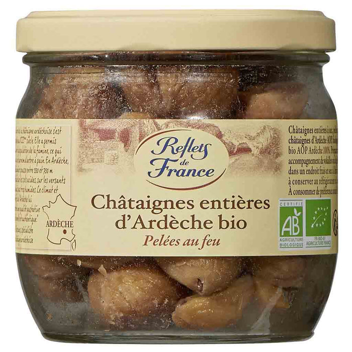 Whole Organic Chestnuts From Ardèche, 210g (7.4oz) Jar