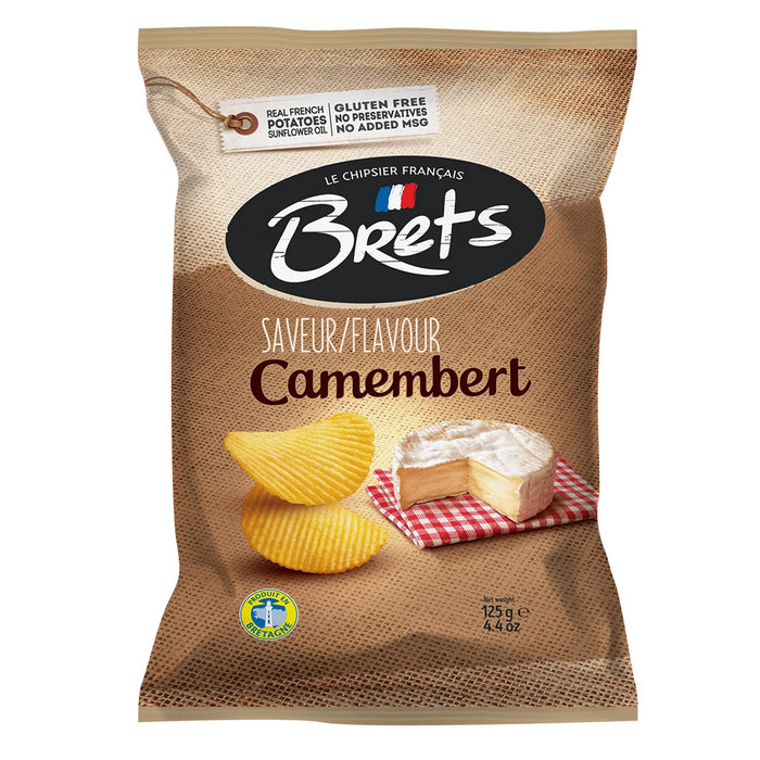 Brets - Chips de pommes de terre au camembert, 125 g (4,4 oz)