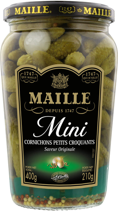 Maille - Mini cornichons (cornichons) extra fins, 400 g (14,2 oz)