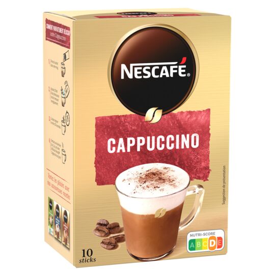 Nescafé Cappuccino 10 bâtonnets de 14 g, 140 g (5 oz)