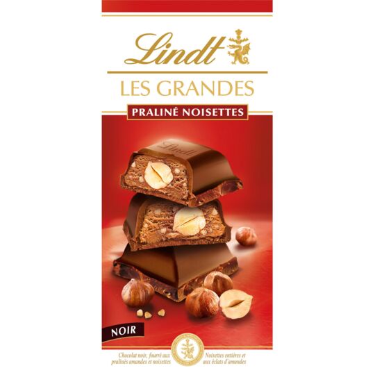 Chocolat Noir Praliné Noisettes Lindt