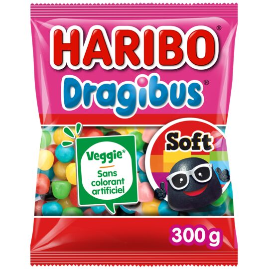 Haribo Bonbons Dragibus Soft - Le sachet de 300g : : Epicerie