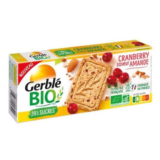 Gerblé - Organic Cranberry Almond Cookie, 132g (4.7oz) - myPanier