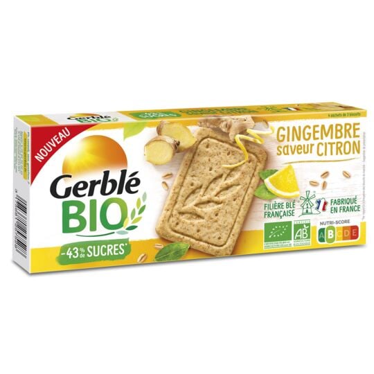 Gerblé - Organic Lemon Ginger Cookie, 132g (4.7oz) - myPanier