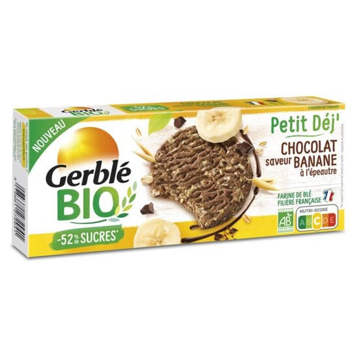 Gerble - Organic Chocolate Banana Spelt Cookie, 132g (4.7oz) - myPanier