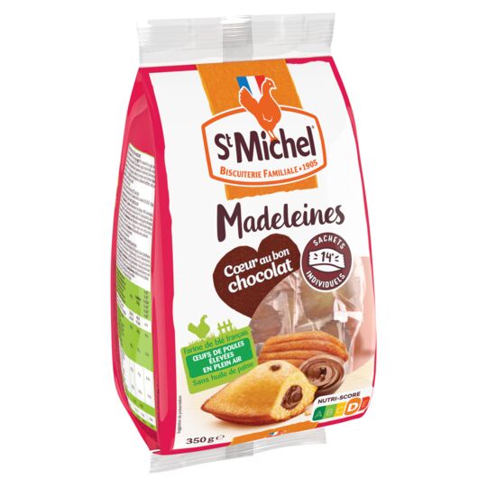 St Michel Madeleines Heart Chocolate - myPanier
