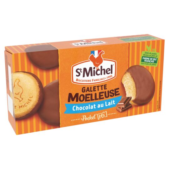 St Michel - Soft Galette Milk Chocolate, Pocket x6, 180g (6.4oz) - myPanier