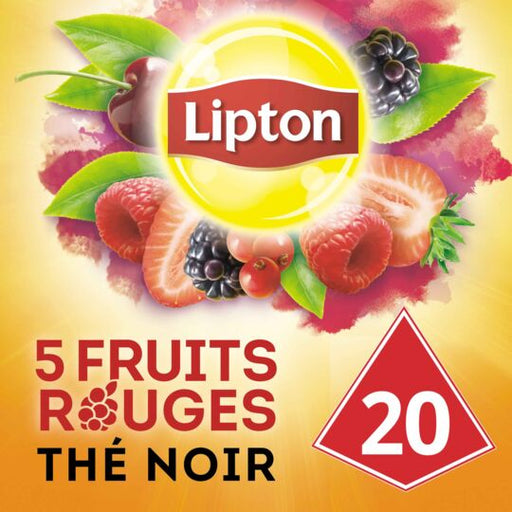 Lipton Black Tea 5 Red Fruits 20 Sachets, 34g (1.2oz) - myPanier