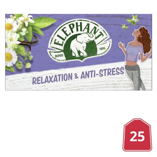 Elephant - Relaxation Anti-Stress Tea, 25 Sachets, 39.3g (1.4oz) - myPanier