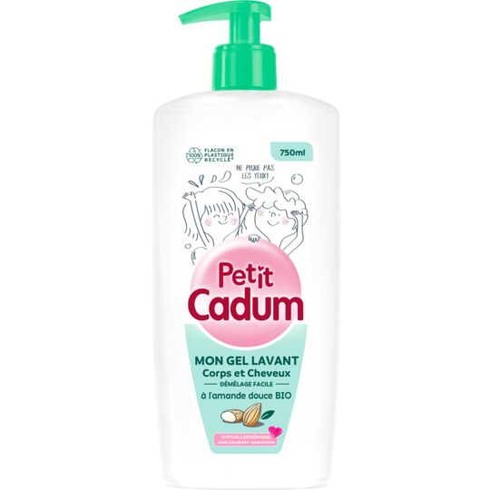 Bébé Cadum Soap Free Gel for Body and Hair 750ML