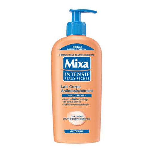 Mixa Anti-Dryness Body Milk for Dry Skin 300ml, (10.6oz) - myPanier