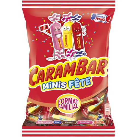 Carambar - Minis Party Assortment Candies XL Bag 326g (11.5oz)