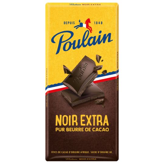 Poulain Noir Extra - Tablette chocolat noir