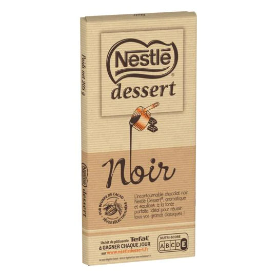Nestle - Dessert Noir 52% Dark Chocolate Baking Bar, 7oz (198.5g)