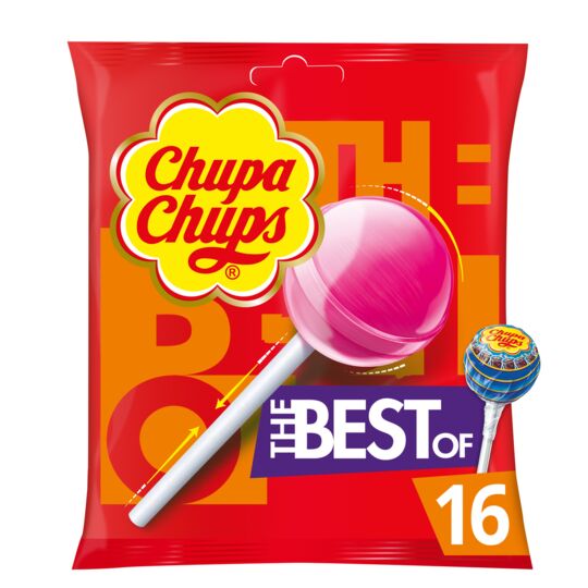 Chupa Chups - The Best Of, 16 Lollipops, 192g (6.8oz) - myPanier