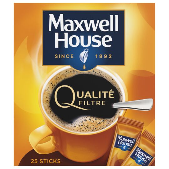Bâtonnets de café filtre de qualité Maxwell House 25 x 1,8 g, 45 g (1,6 oz)
