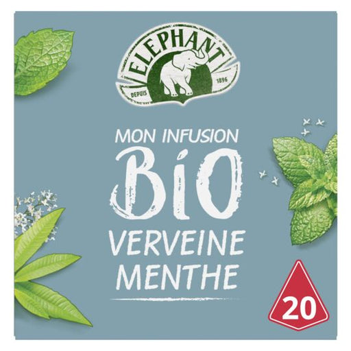 Elephant - Infusion Organic Verbena Mint, 20 Sachets, 26g (1oz) - myPanier