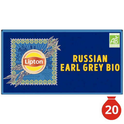 Lipton Organic Russian Earl Grey Tea, 20 Sachets, 34g (1.2oz) - myPanier