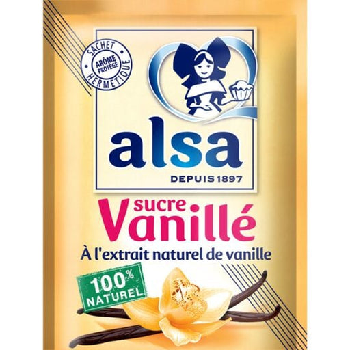 Alsa - French Vanilla Flavored Sugar, Pack of 12 Sachets - myPanier
