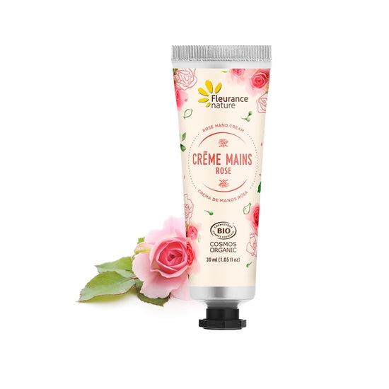 Hand Cream with Organic Rose, 30ml (1.05 fl oz) - myPanier