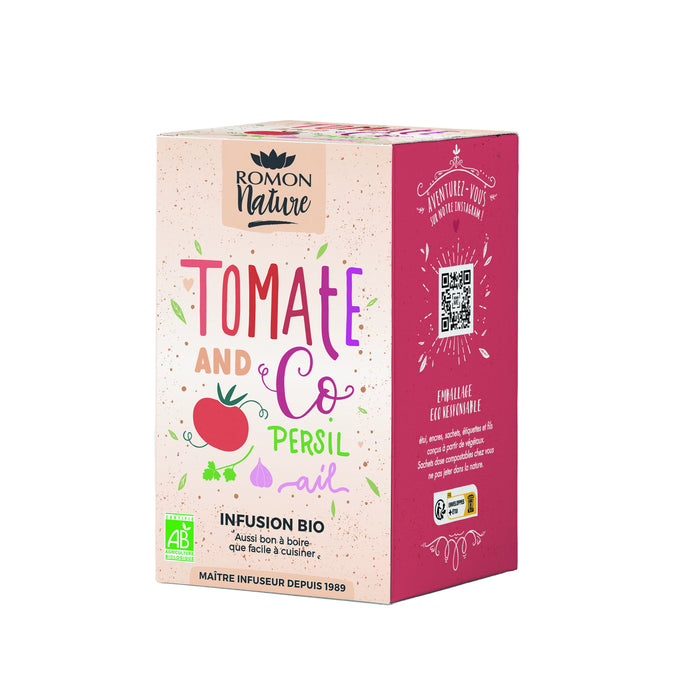 Romon Nature Organic Tomato and Co Infusion - 16 Bags - myPanier