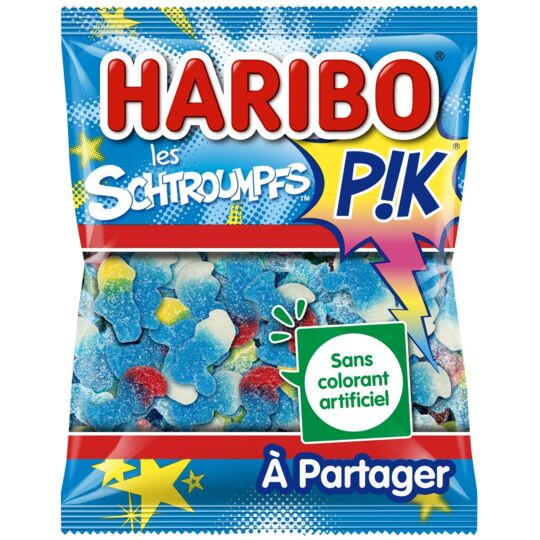 Bonbons Les Schtroumpfs Pik Haribo - Bonbons et friandises - Les à cotés -  Notre carte