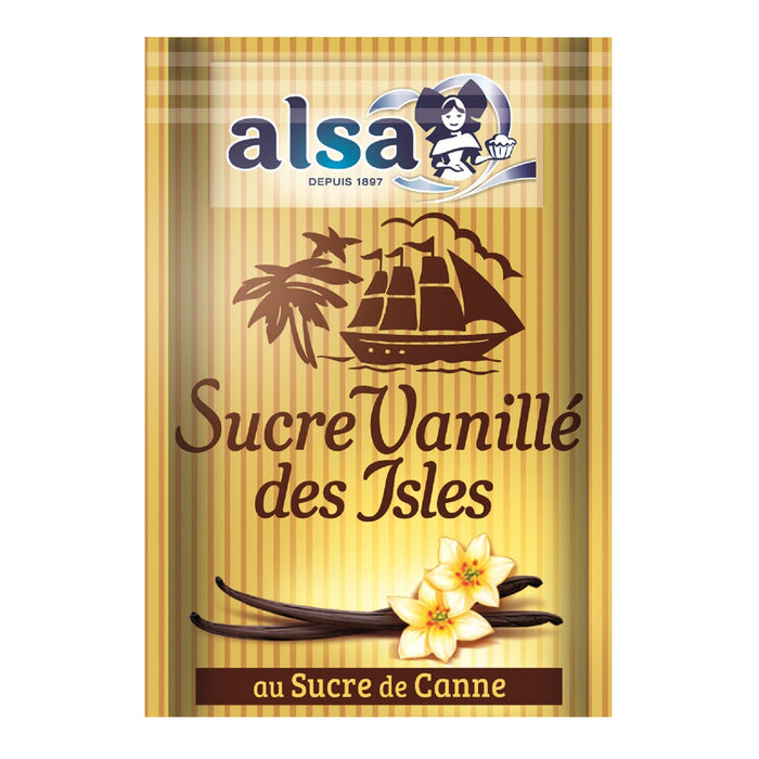 Alsa - French Vanilla Brown Sugar, Pack of 7 Sachets - myPanier