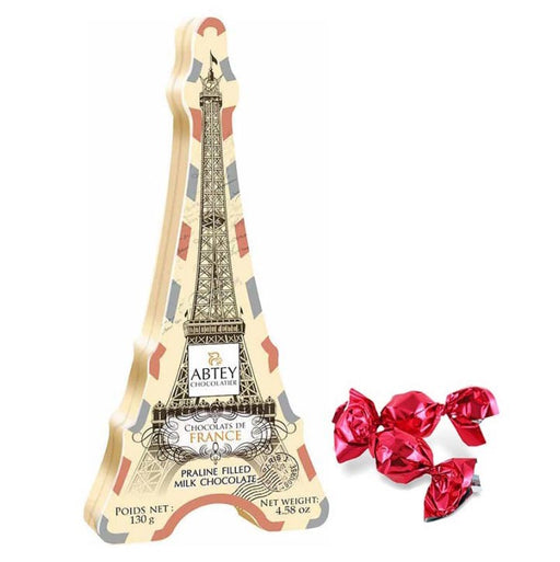 Abtey - Milk Chocolate Papillotes with Praline Center, Eiffel Tower, 130g - myPanier