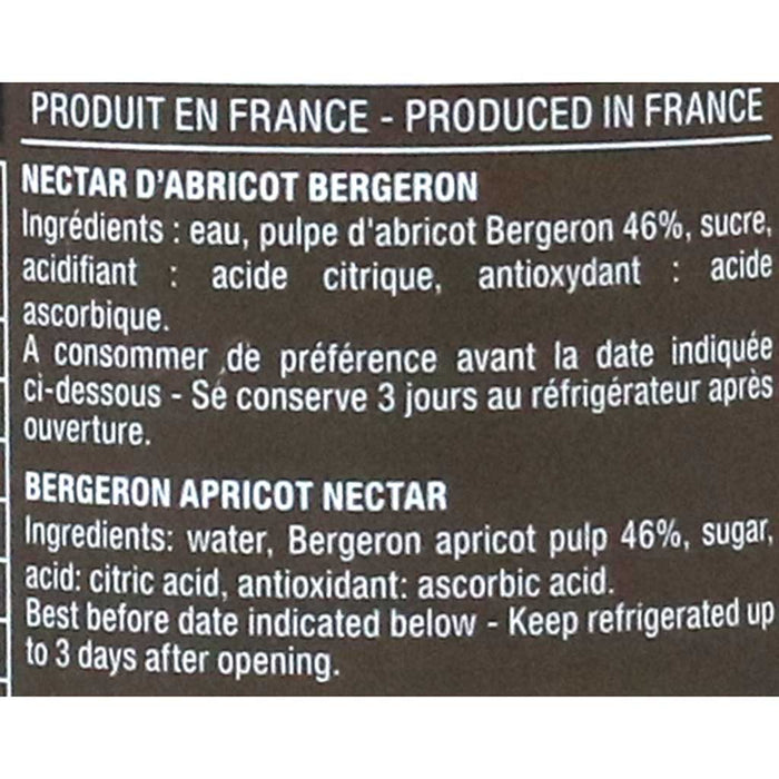 Alain Milliat French Apricot Nectar, 6.7 fl oz (200ml) - myPanier