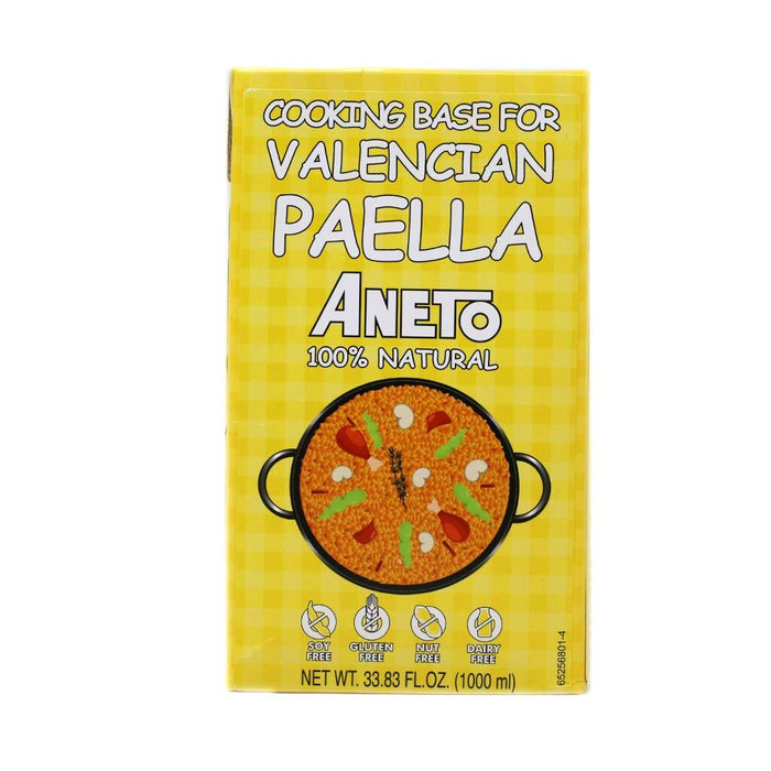 Aneto - 100% Natural Cooking Base for Valencian Paella, 33.8 fl oz (1000ml) - myPanier