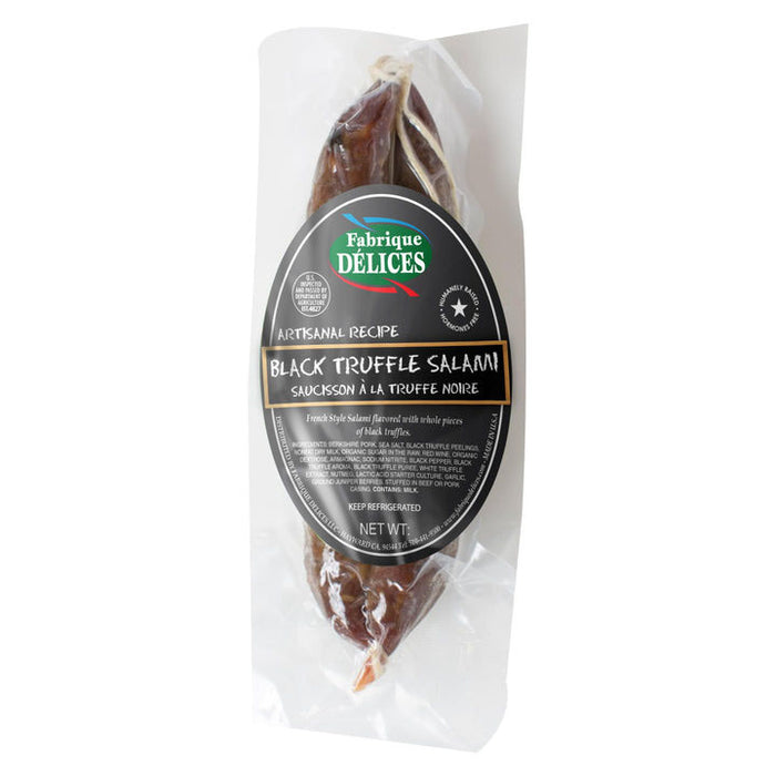 Fabrique Delices - Artisanal Black Truffle Salami, 6oz (170g) - myPanier