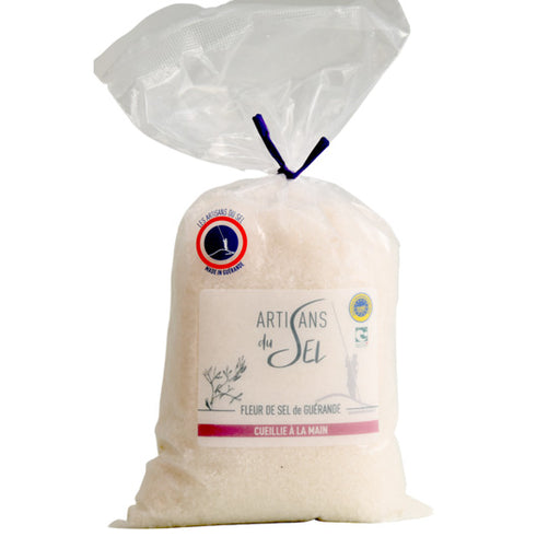 Artisans du Sel - Guerande Flower Sea Salt (Fleur de sel), 400g (14.1oz) bag - myPanier