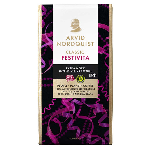 Arvid Nordquist - Classic Extra Dark Roast (Festivita) Coffee, 17.6oz (500g) - myPanier