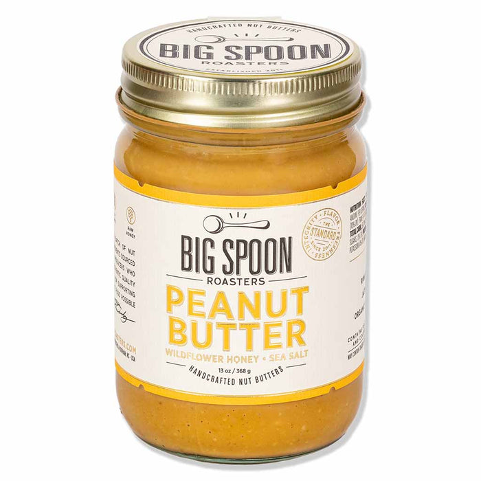 Big Spoon Roasters - Beurre d'arachide avec miel de fleurs sauvages et sel de mer, 13 oz