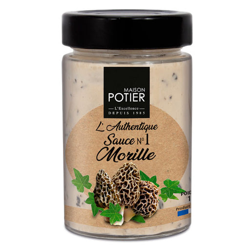 Christian Potier - Morels Mushroom Sauce, 180g (6.3oz) Jar - myPanier