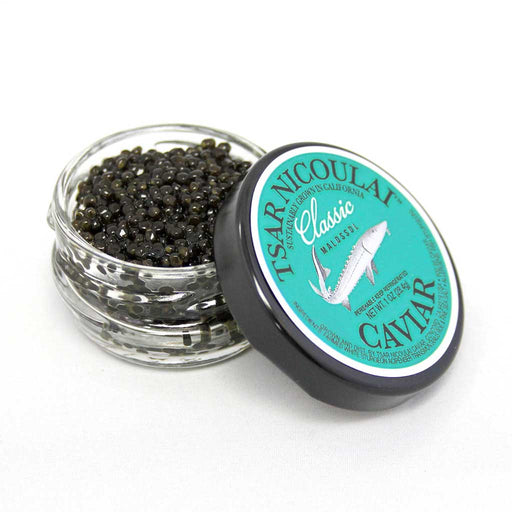 Tsar Nicoulai Caviar - 100% American White Sturgeon, 1oz (28g) - myPanier