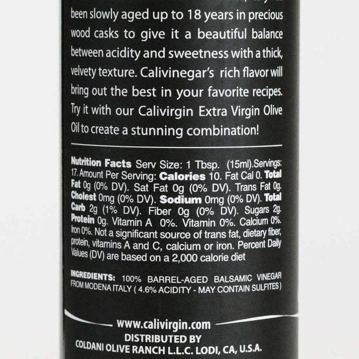 Calivirgin - Barrel Aged Balsamic Vinegar - 250ml (8.8oz) - myPanier