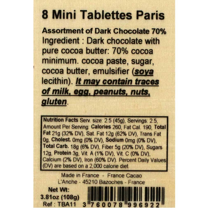 Comptoir du Cacao - Paris Collection, Mini Bars, 3.8oz (108g) - myPanier