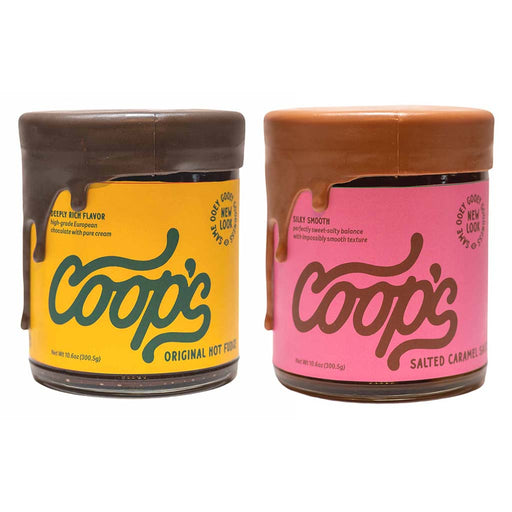 Coop's Microcreamery - Caramel & Hot Fudge Sauce Duo, 2 x 10.6oz - myPanier
