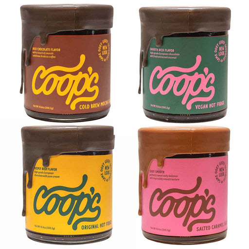 Coop's Microcreamery - Dessert Sauce Sampler Pack, 4 x 10.6oz - myPanier