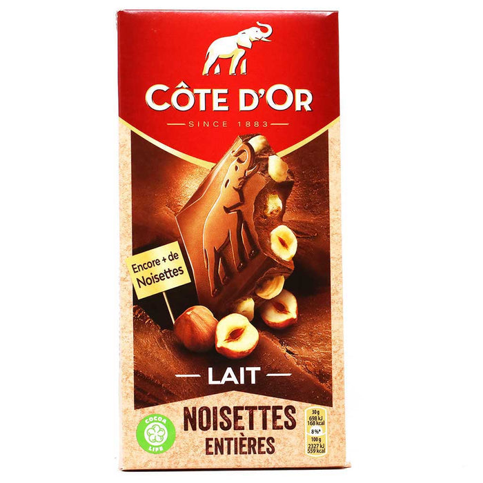 Côte d'Or - Chocolat au Lait aux Noisettes, 180g (6.4oz)